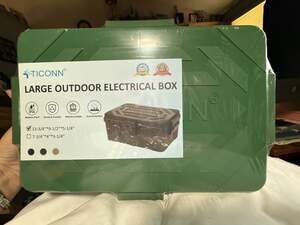 TICONN Large Outdoor Electrical Box Weatherproof IP54 Extension Cord Connection